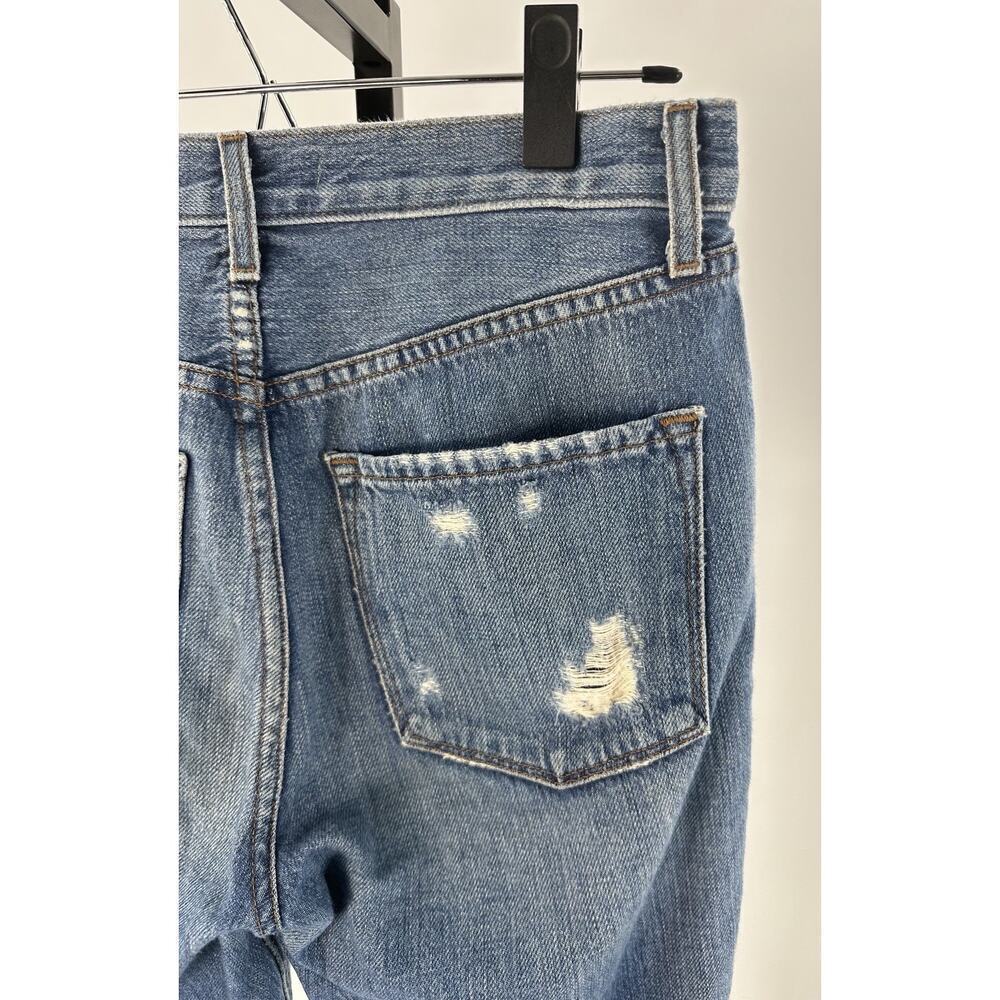 J Brand Ivy High Rise Distressed Jeans Bleach Wrecked Ripped Sz 24 Women Denim - Picture 7 of 11